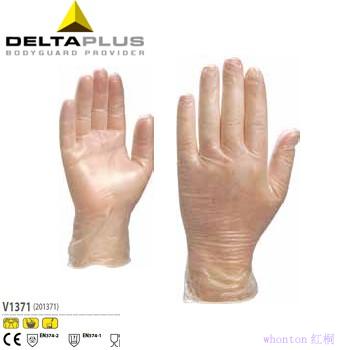 Delta一次性手套_V1371帶粉優質...