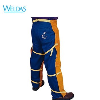 皮焊服|WELDAS單前幅金黃色皮焊服工...