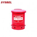 防火垃圾桶|Sysbel防火垃圾桶_10G紅色油漬廢棄物防火垃圾桶WA8109300