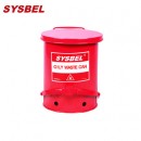 防火垃圾桶|Sysbel防火垃圾桶_14G紅色油漬廢棄物防火垃圾桶WA8109500