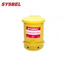 防火垃圾桶|Sysbel防火垃圾桶_6G黃色油漬廢棄物防火垃圾桶WA8109100Y